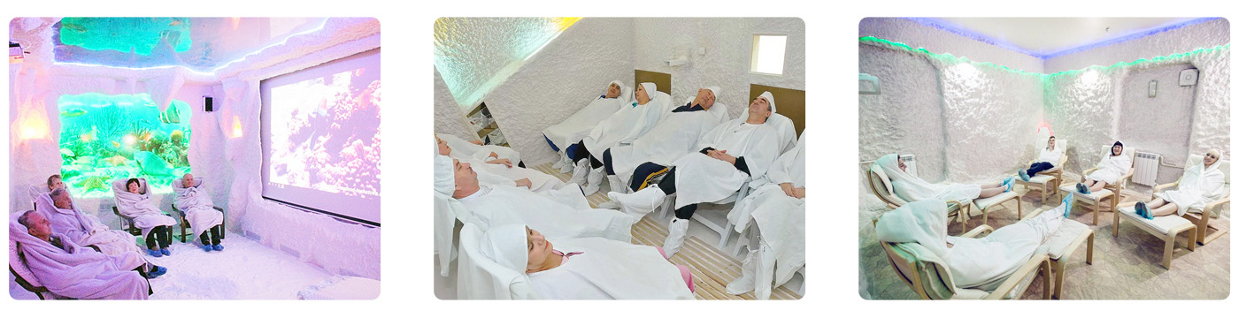 老年疗养机构的盐疗小屋